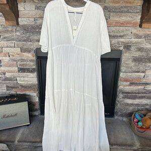 NWT White Midi Dress
